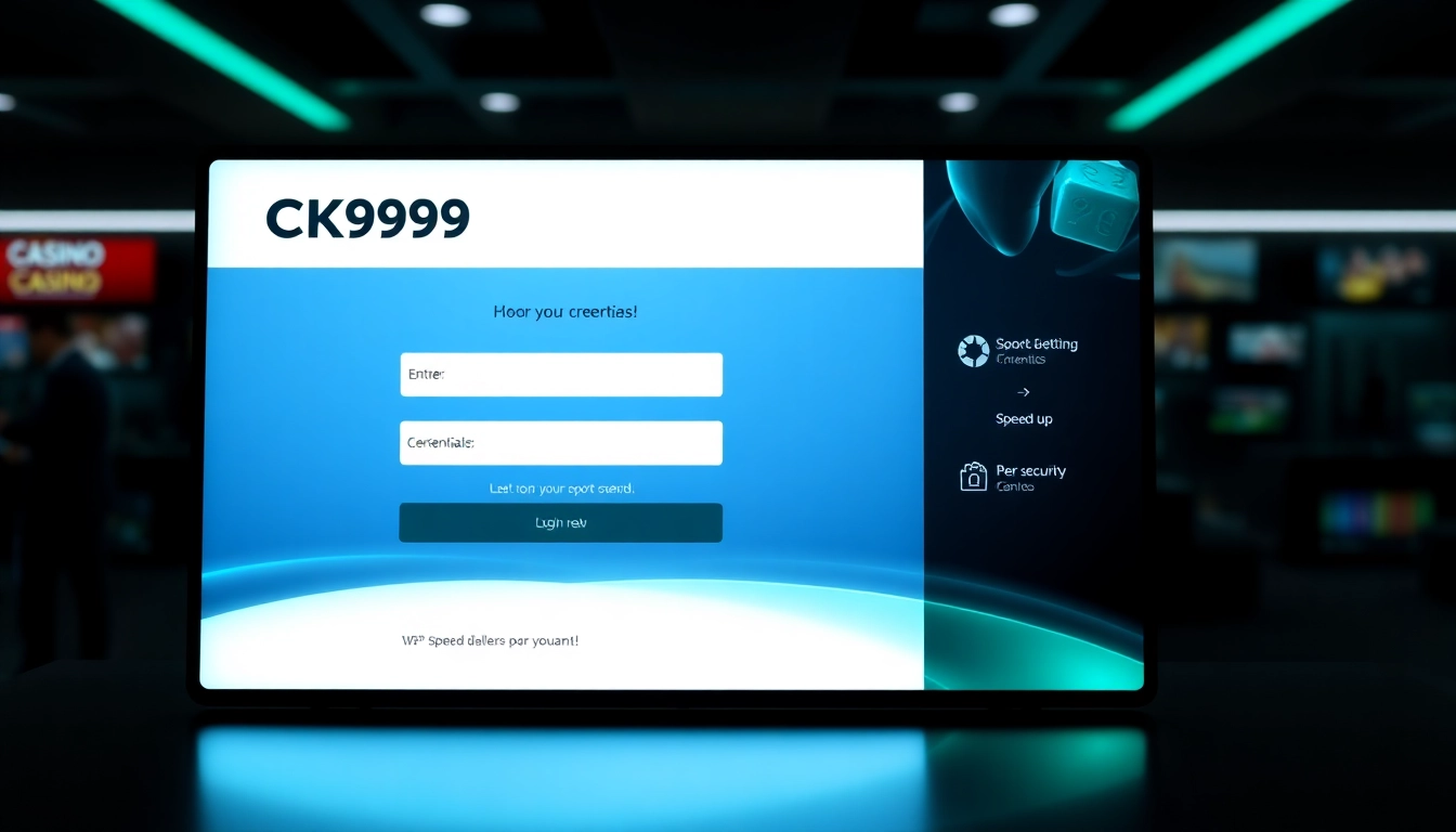Effortless ck999 login: Secure access to premier casino and betting platform